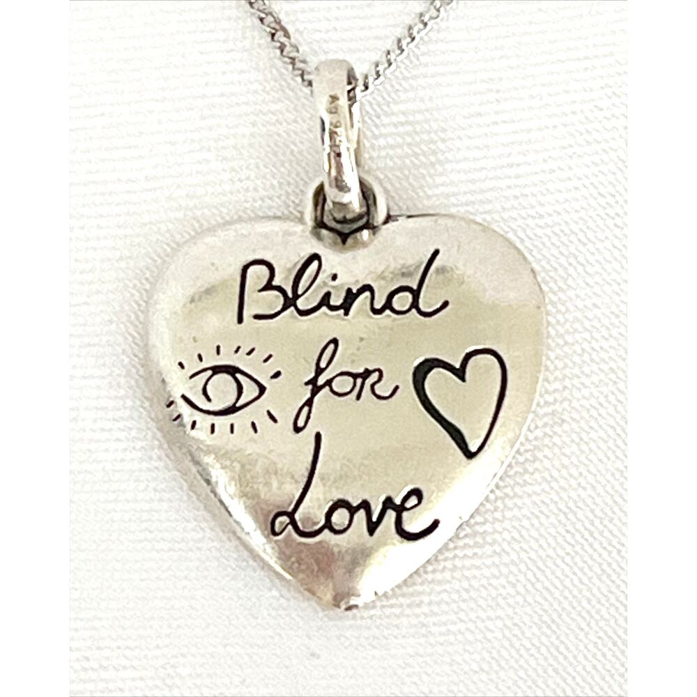 GUCCI GIFT READY ALL INCLUSIVE! 925 Sterling Silver Heart Necklace Pendant - Picture 7 of 17